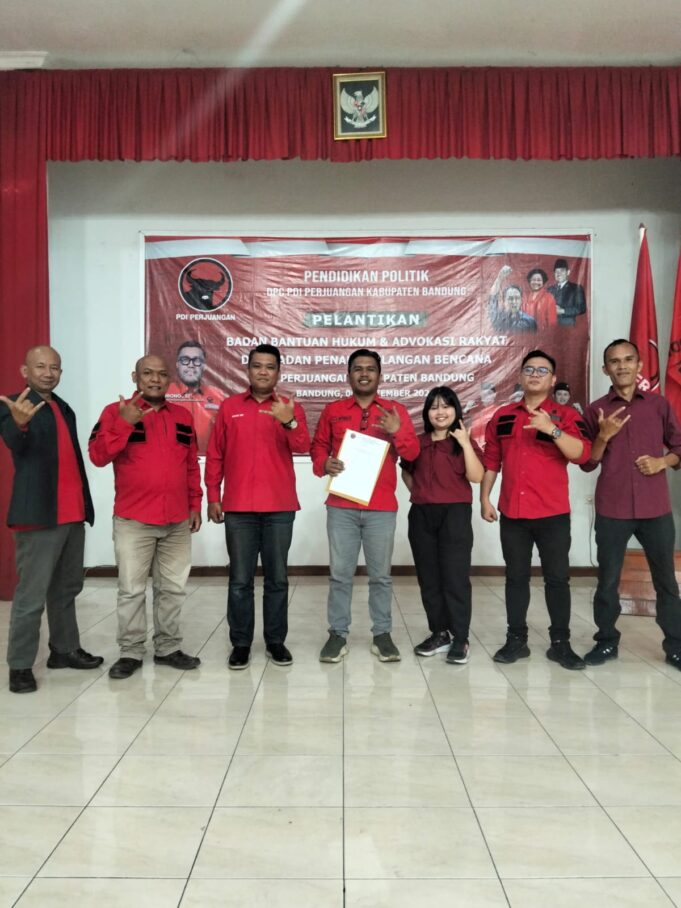 SK DITERBITKAN, BBHAR PDI PERJUANGAN KABUPATEN BANDUNG SIAP MENJALANKAN TUGAS PARTAI DAN TUGAS IDEOLOGIS